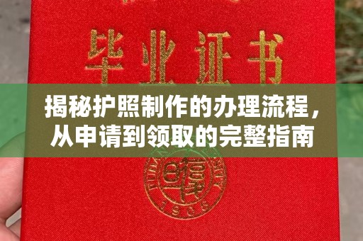 兰坪揭秘护照制作的办理流程，从申请到领取的完整指南